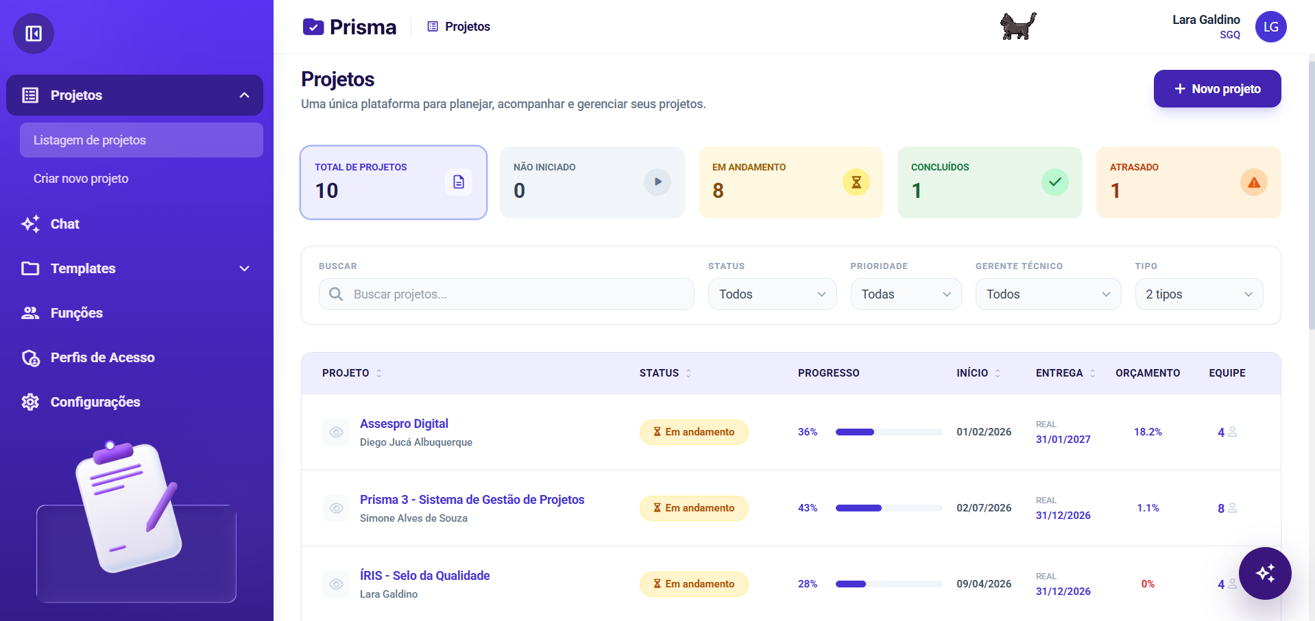 Colagem de soluções desenvolvidas pela SASGP